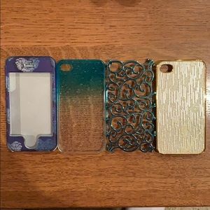 💫LIKE NEW💫 iPhone 4s cases, SET OF 4